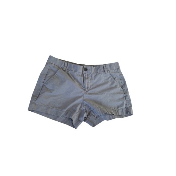 Khakis By Gap Sunkissed Shorts SZ 6 Gray Womens Casual Mid-Rise 100% Cotton Summ - Picture 1 of 6